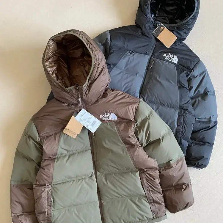 The North Face Color-Block Hooded Down Jackets