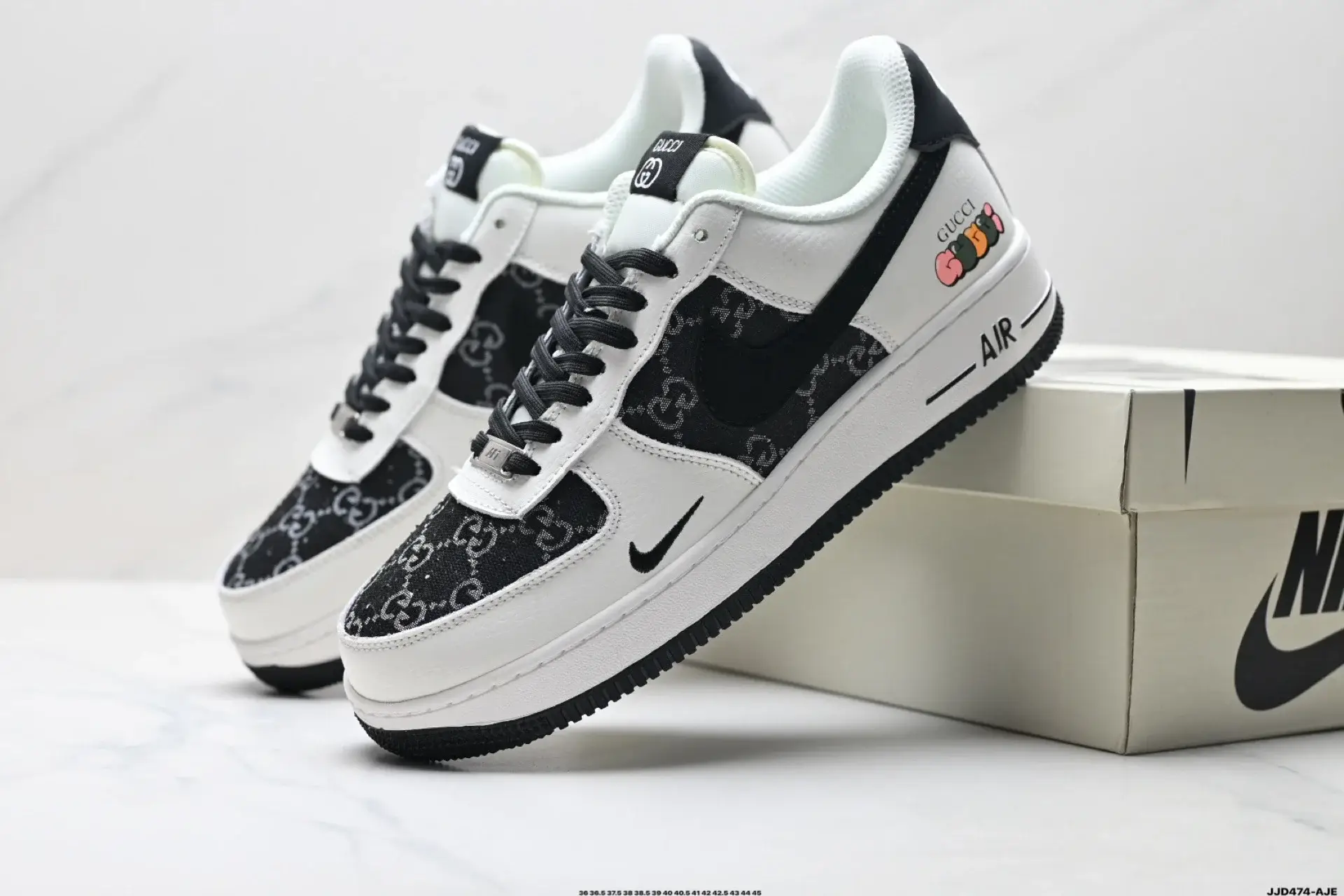 Nike x Gucci AF1 Low Monogram Black White