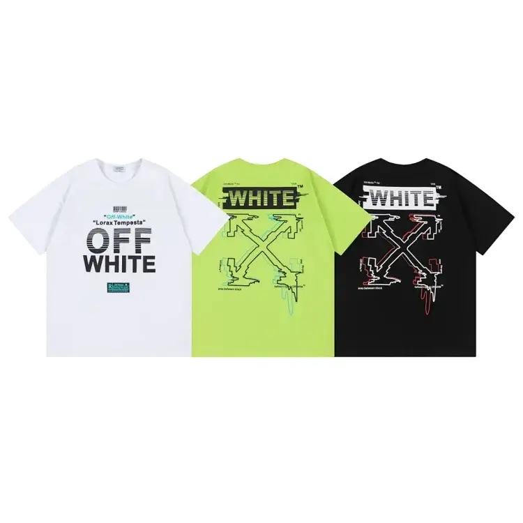 OFF-WHITE T-Shirt: "OFF WHITE" Front & Arrow Back
