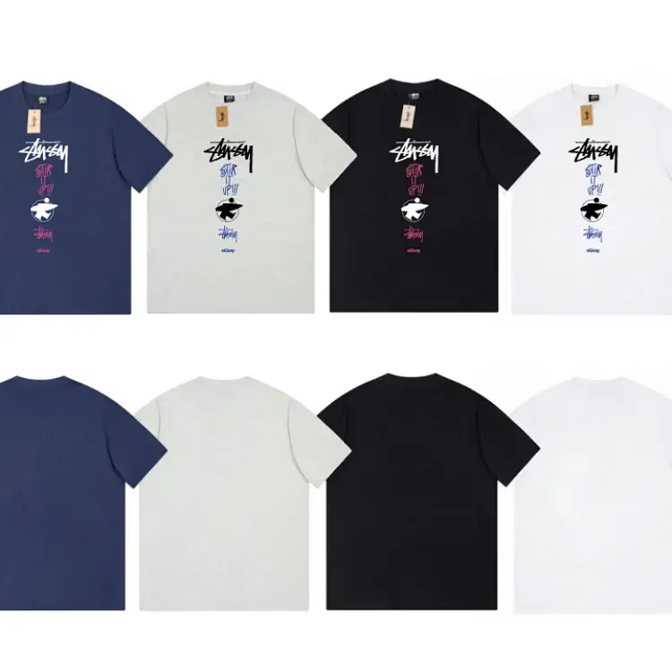 Stussy Graphic Tees (Navy, Gray, Black, White)