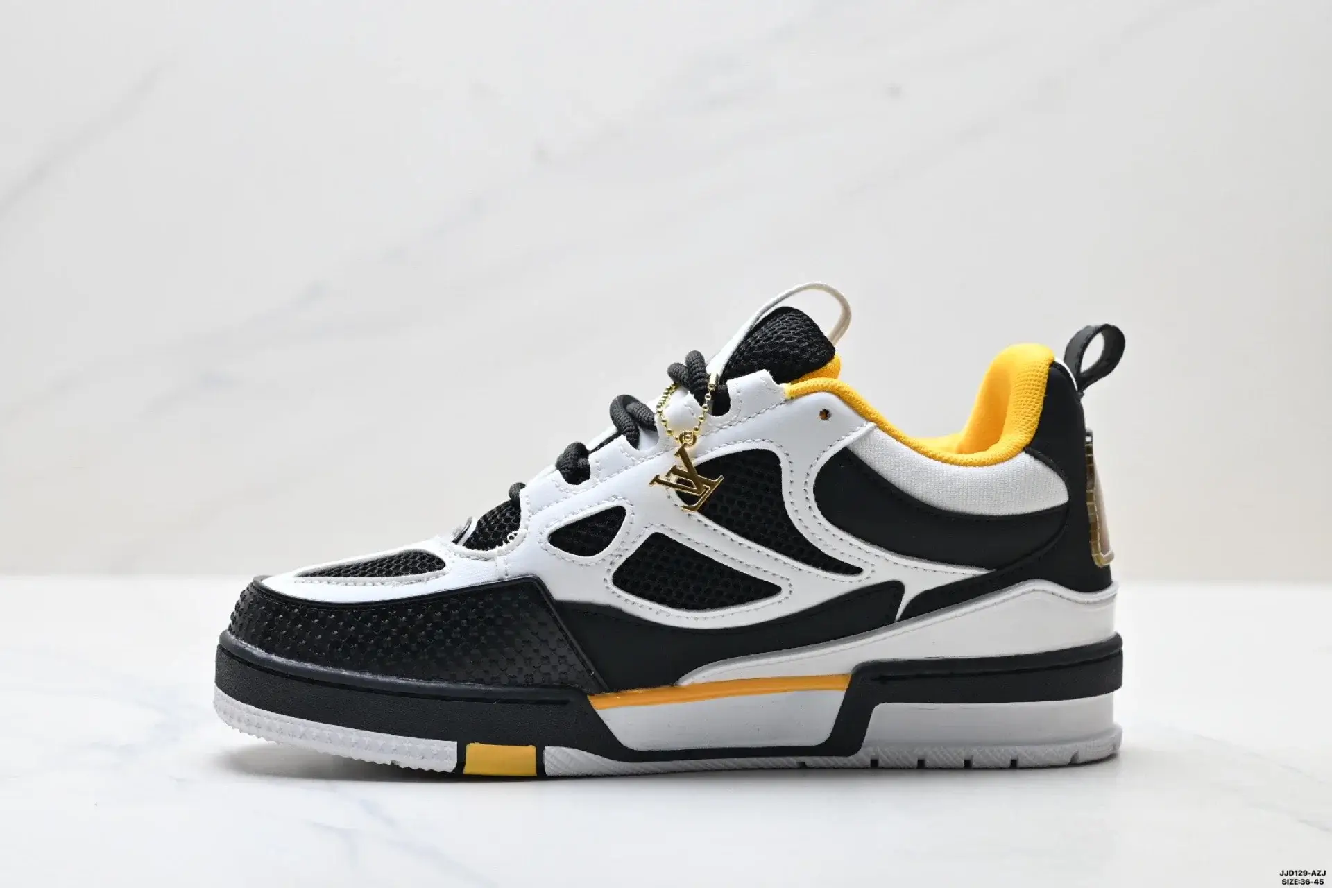 LV Trainer Sneaker with Mesh & Charm