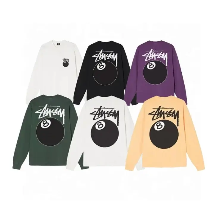 Stussy 8 Ball Graphic Long-Sleeve Tees