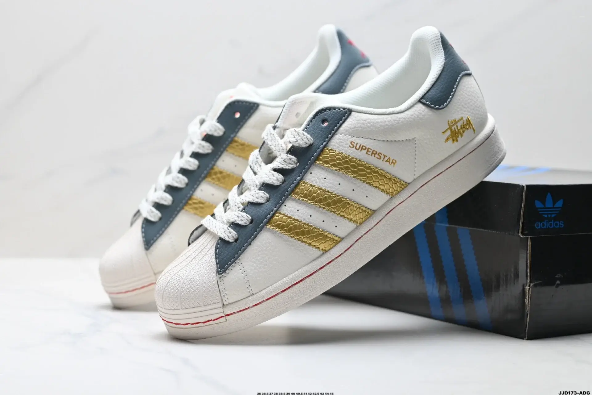 adidas Superstar x Stussy White Sneakers