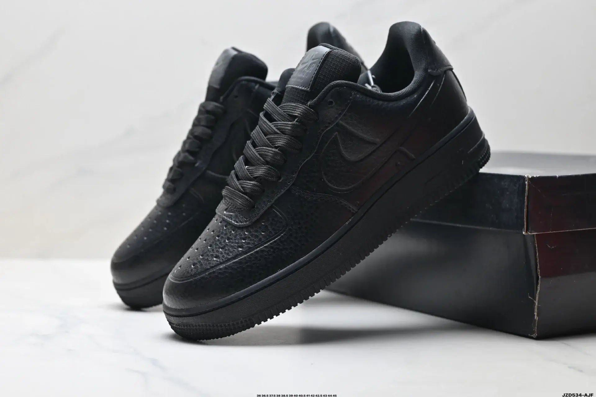 Nike Air Force 1 Low Black Pebble Leather