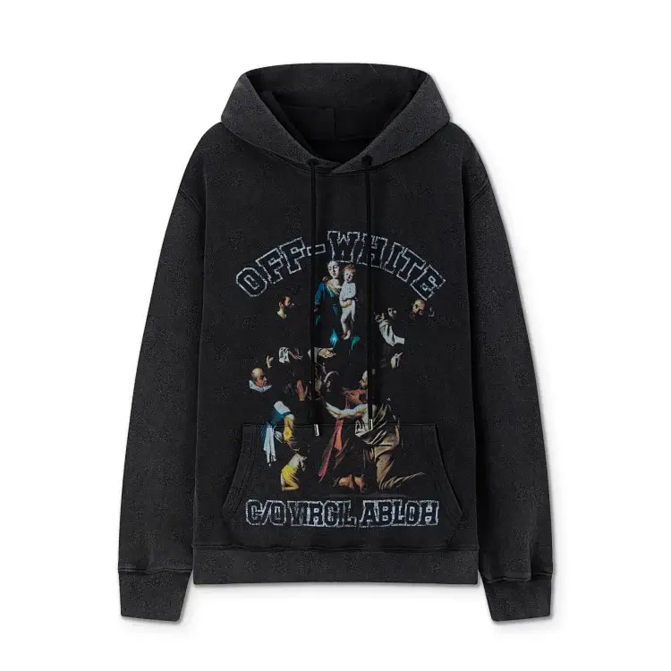 OFF-WHITE Black Religious Hoodie C/O Virgil Abloh