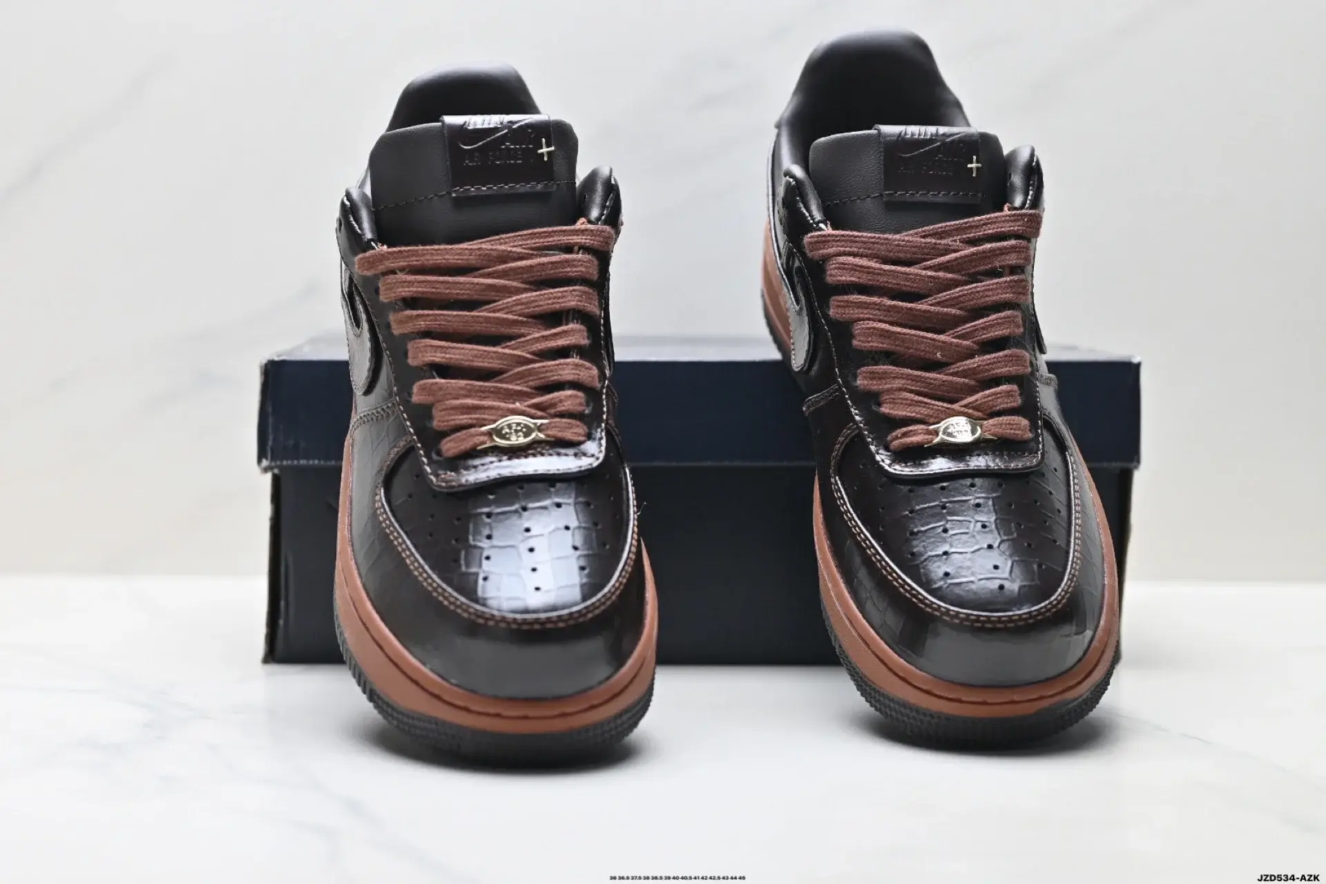 Nike Air Force 1 Low Dark Brown Crocodile Leather