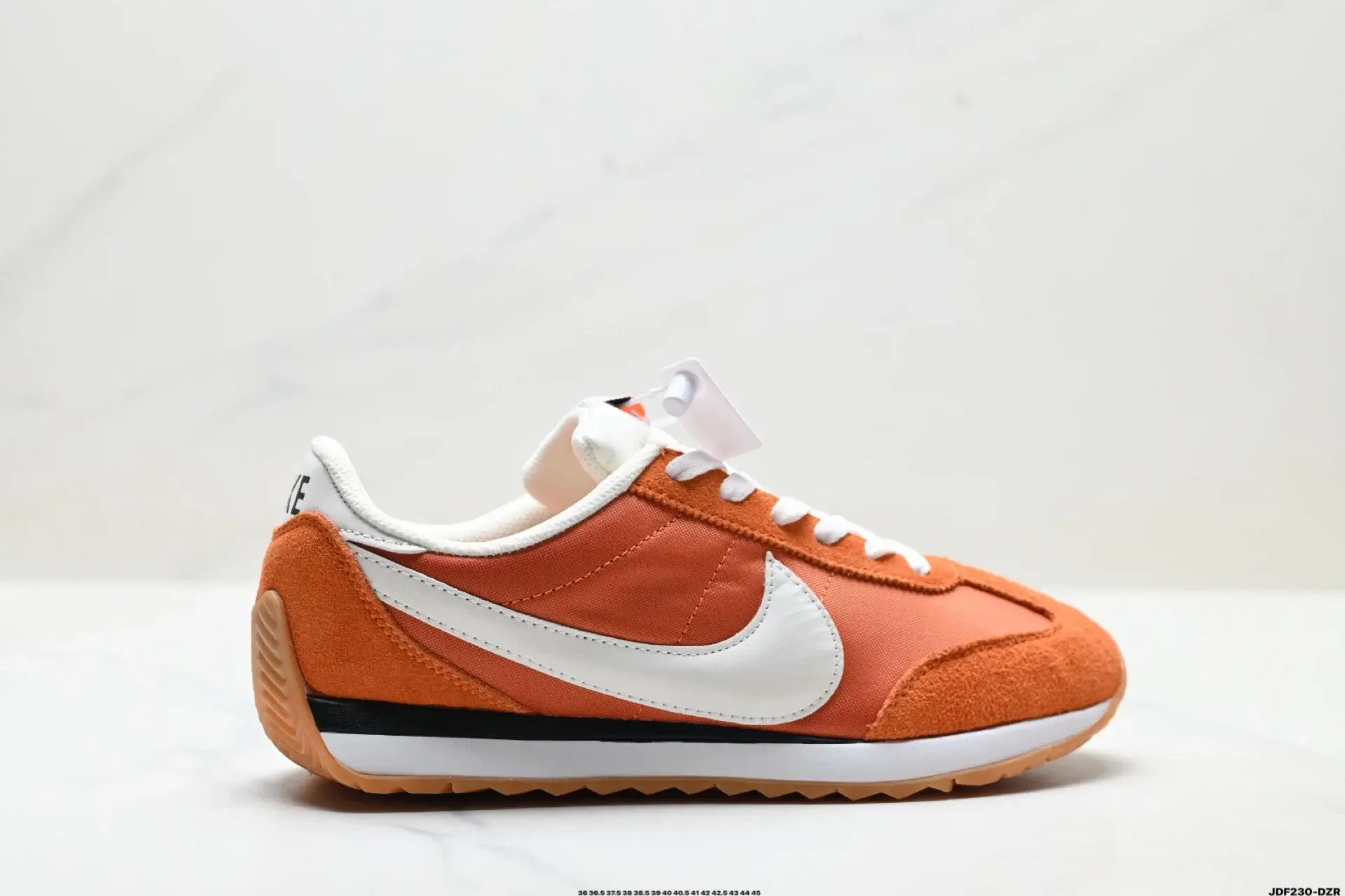 Nike Orange Retro Suede & Nylon Sneaker