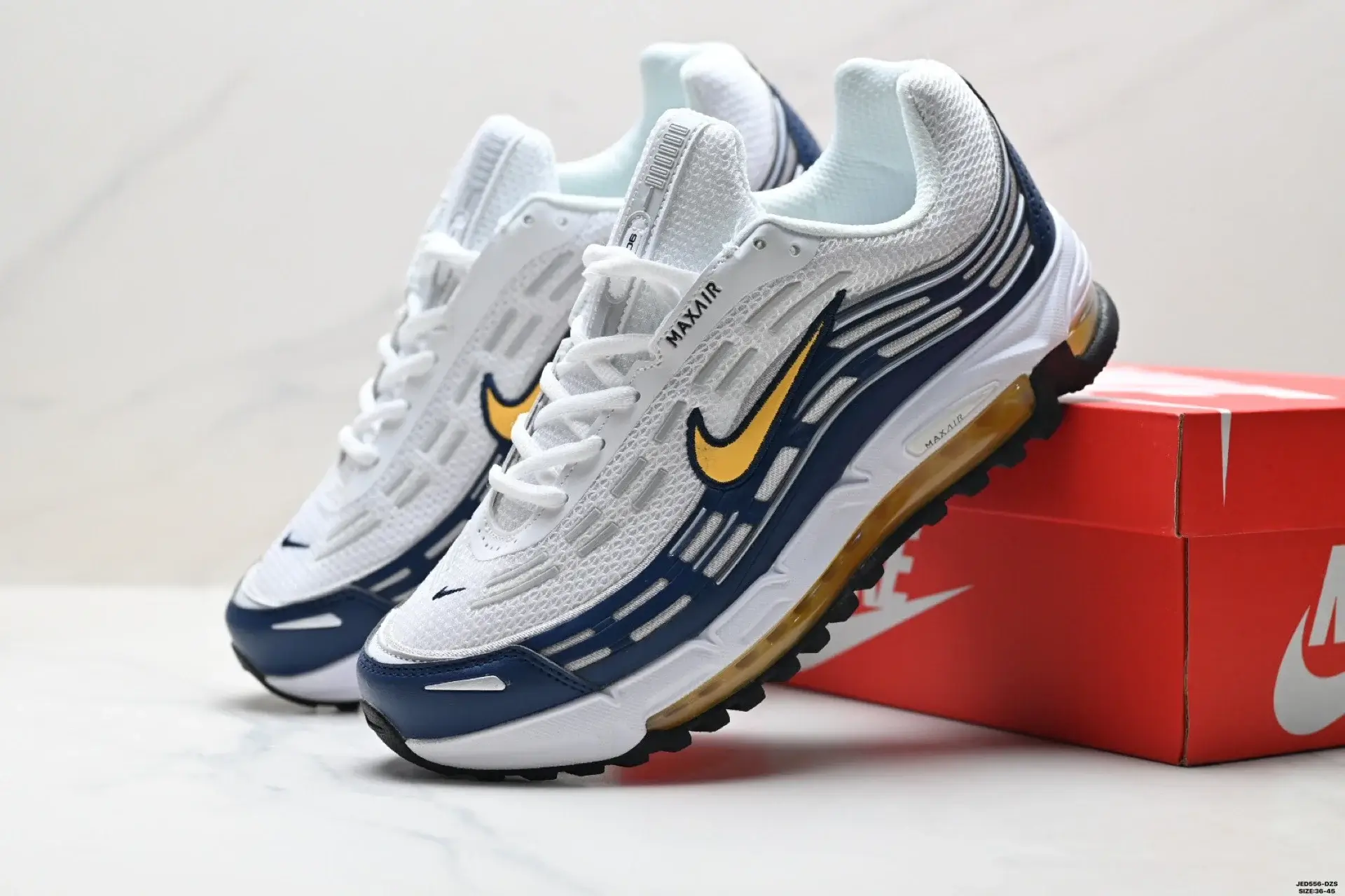 Nike Air Max Plus White Blue Yellow