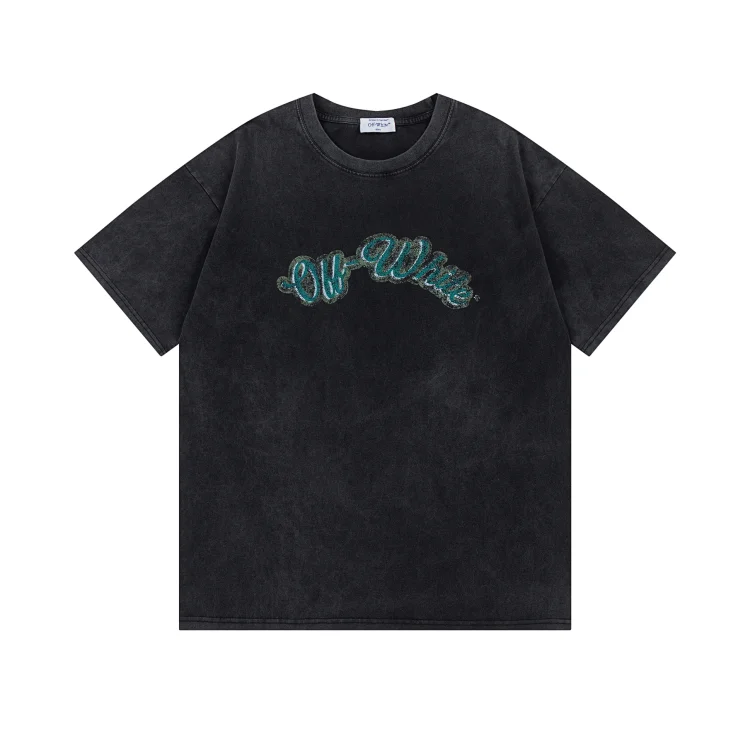 Off-White Washed Black Logo Tee