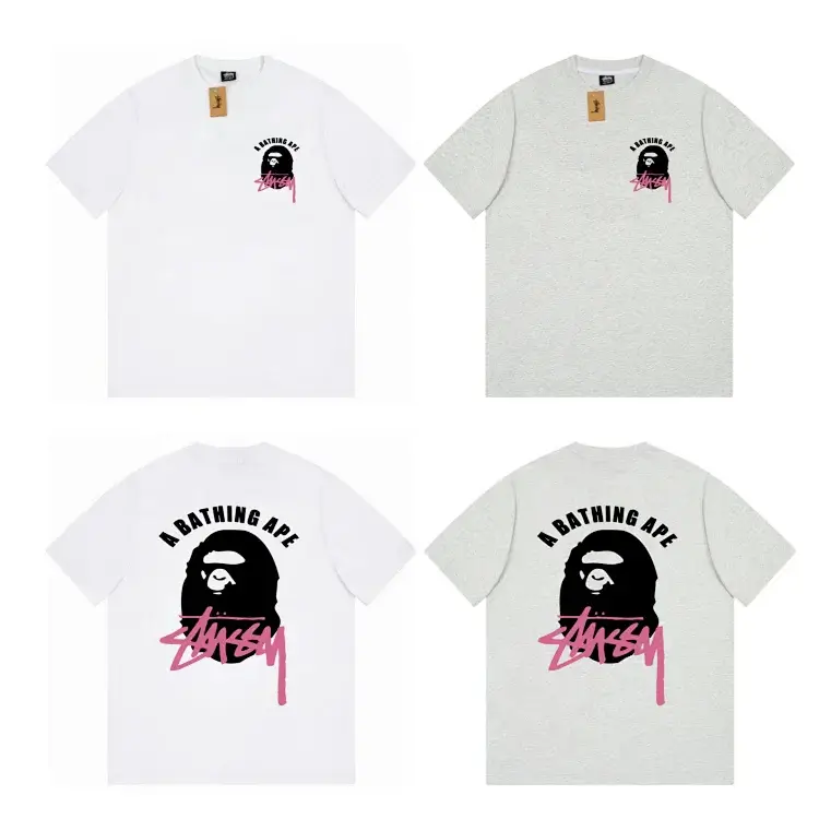 A BATHING APE x Stussy Ape Head/Graffiti Print Tees