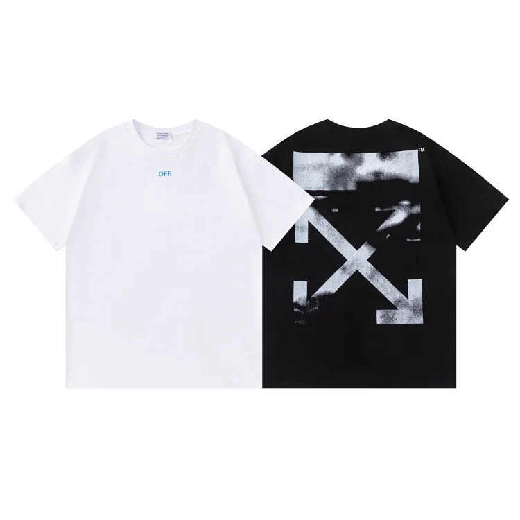OFF-WHITE White/Black Arrow Graphic T-Shirt