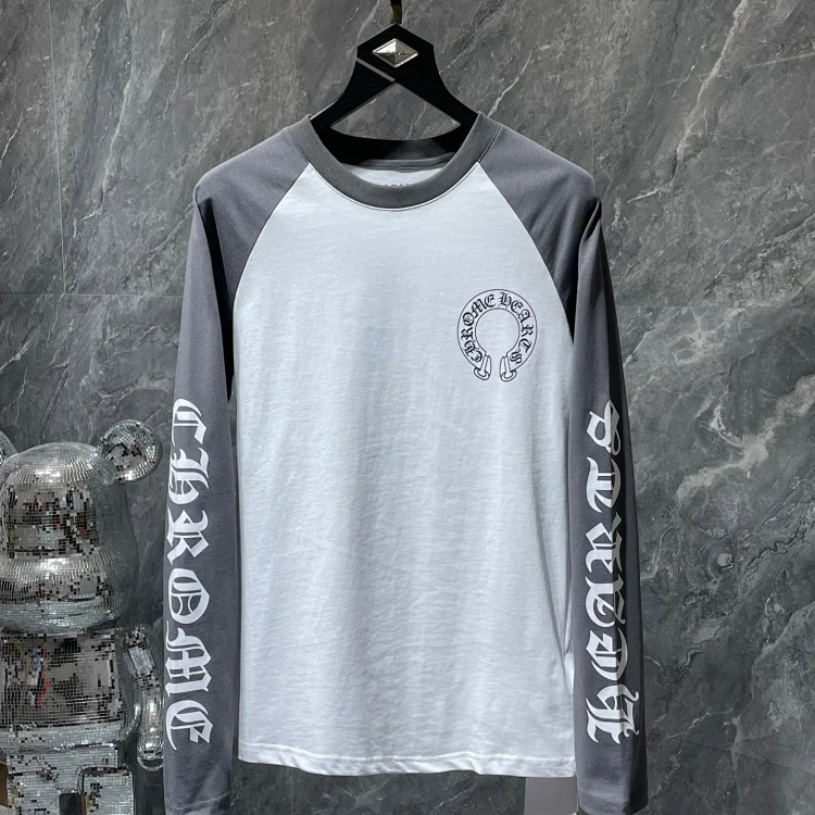 Chrome Hearts Logo & Text Raglan T-Shirt