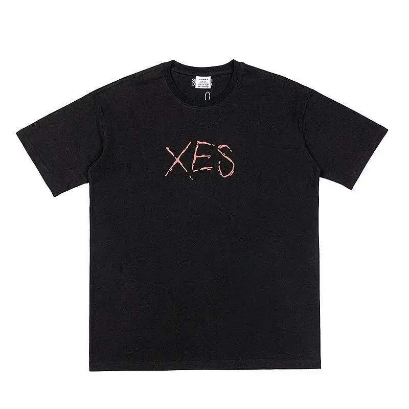 VETEMENTS Black T - Pink XES Graffiti