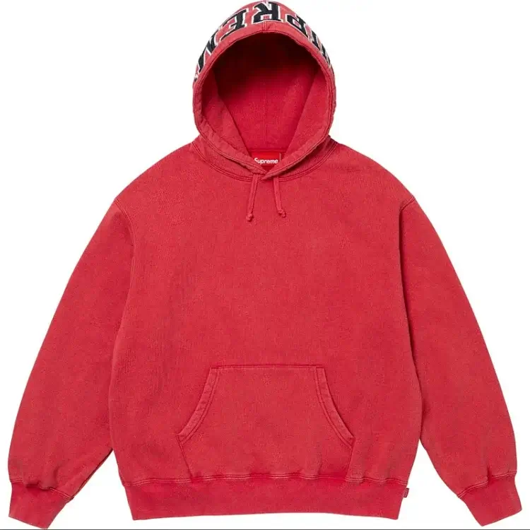 Supreme Red Hoodie with Front Pocket