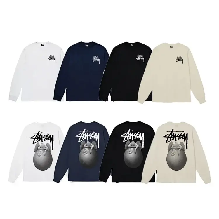 Stussy Angel & Bomb Graphic Long-Sleeve Tee