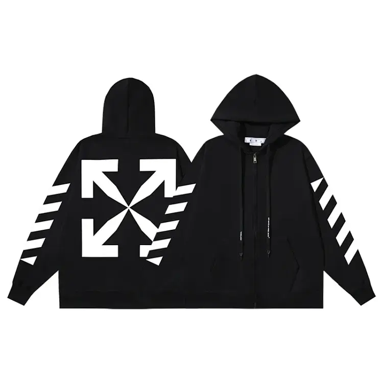 OFF-WHITE Arrow & Stripe Hoodie