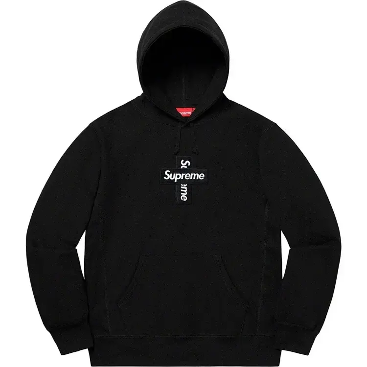 Supreme Black Cross Hoodie