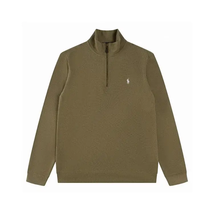Polo Ralph Lauren Olive Green Quarter-Zip Jersey