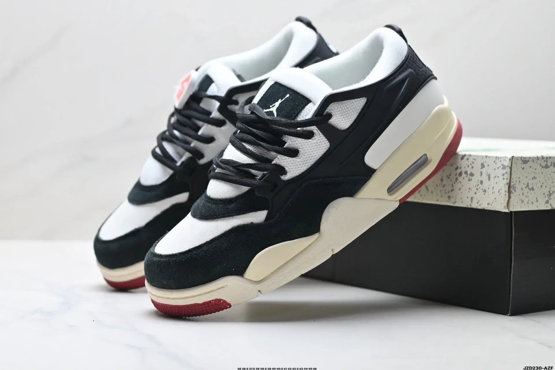 Jordan Retro Air Cushion Sneakers Black White Red