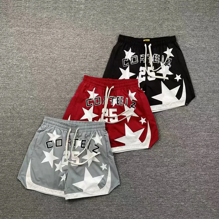 CORTEIZ Star Pattern 25 Drawstring Sports Shorts