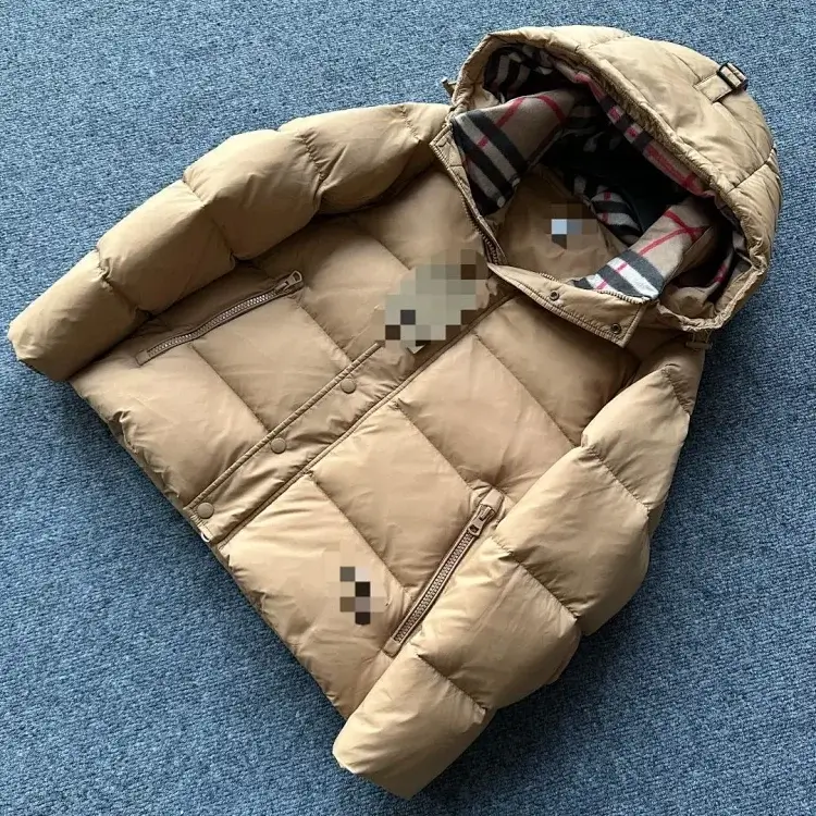 Burberry Beige Hooded Down Jacket