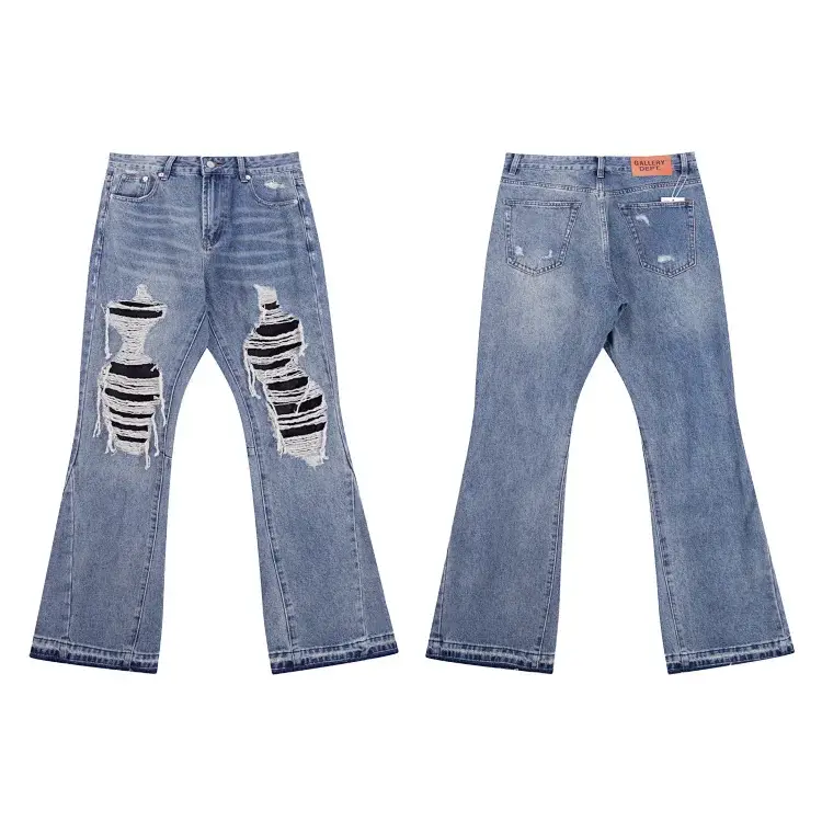 BALLISTIK DEPT Distressed Flared Jeans