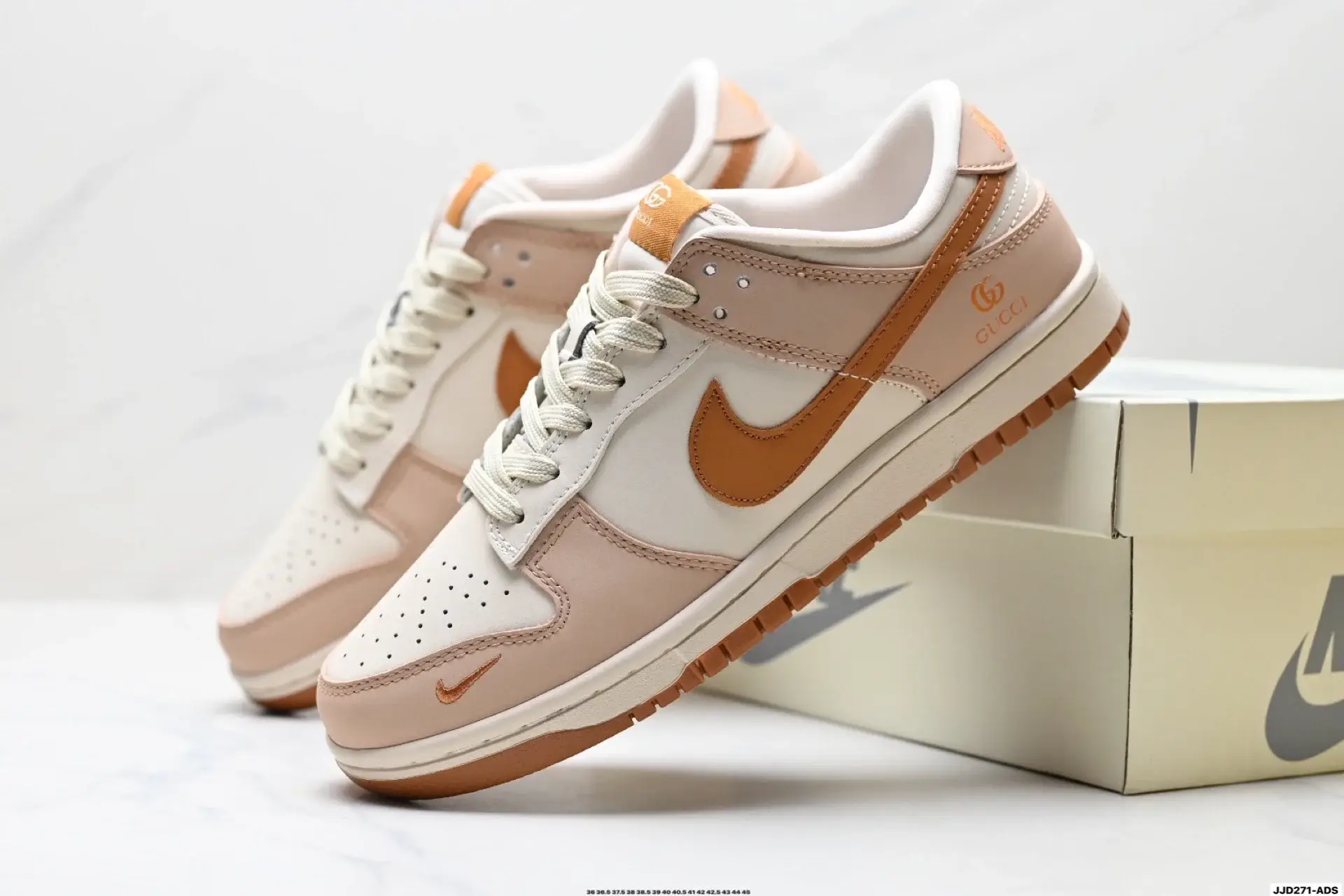 Nike x Gucci Dunk Low Beige/Pink/Brown