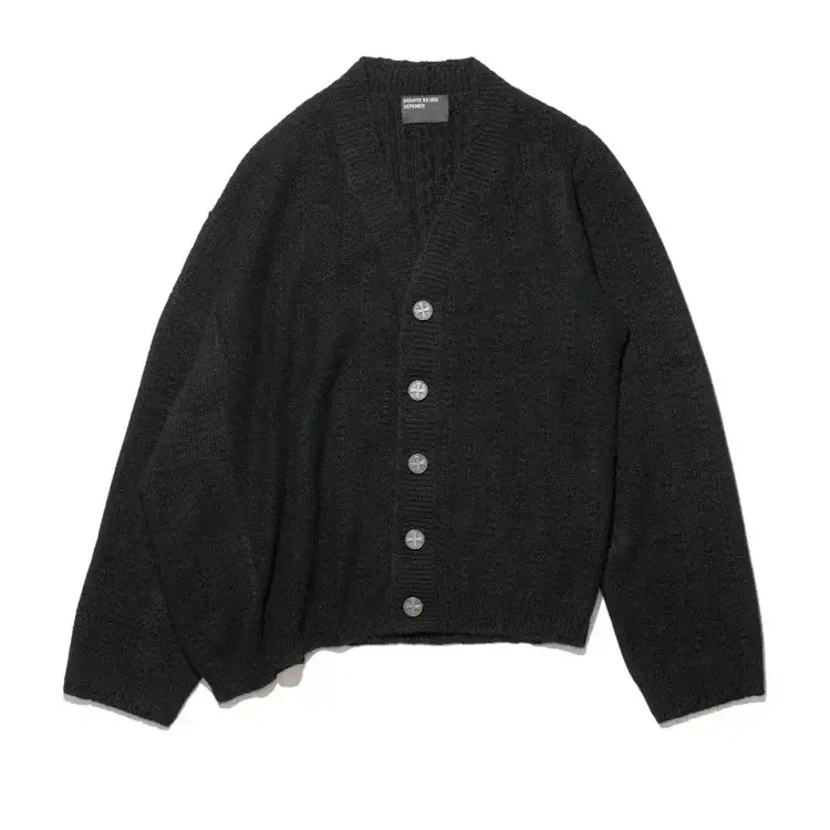 UNDERCOVER Black V-Neck Knit Cardigan