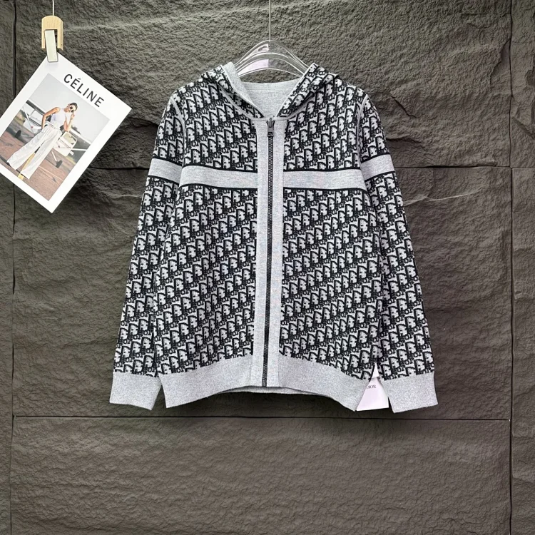 Dior Monogram Hooded Zip Hoodie